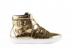 Trampki Bayla-123 5901137 Gold, Złoty, Skóra naturalna - 38. Żółte trampki damskie Bayla, bez wzorów, z gumy, bez zapięcia. W wyprzedaży za 71.10 zł.