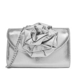 Torebka JENNY. Szare torebki wieczorowe damskie Jenny, bez wzorów, bez dodatków. Za 119.99 zł.