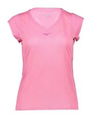 Mizuno Koszulka sportowa "Aero" w kolorze różowym rozmiar: XL. Różowe koszulki sportowe damskie Mizuno, xl, bez wzorów, z materiału, bez ramiączek, outdoorowe. Za 131.74 zł.