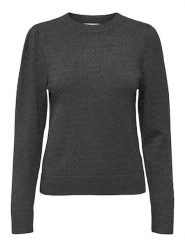 ONLY Sweter w kolorze szarym rozmiar: XL. Szare swetry klasyczne damskie Only, xl, ze splotem, bez kołnierzyka. Za 65.85 zł.