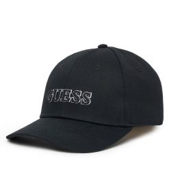 Czapka z daszkiem Guess. Czarne czapki z daszkiem damskie Guess, z aplikacjami. Za 109.99 zł.