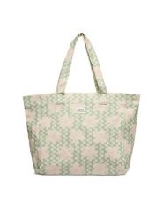 Roxy Torebka Anti Bad Vibes Printed ERJBT03406 Zielony. Zielone shopper bag Roxy, bez wzorów, z materiału, bez dodatków. Za 129.99 zł.