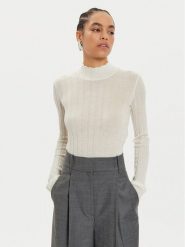 IVY OAK Sweter Kacy Rose IO113151 Écru Slim Fit. Czerwone swetry klasyczne damskie IVY & OAK, m, z wełny, bez kołnierzyka. Za 439.99 zł.