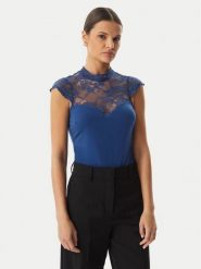 Rinascimento Body CFC0127525003 Niebieski Slim Fit. Niebieskie body i gorsety Rinascimento, bez wzorów, z syntetyku. Za 409.99 zł.