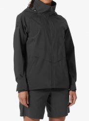 Kurtka przeciwdeszczowa damska Helly Hansen W HP Racing Hooded Jacket. Czarne kurtki damskie Helly Hansen, l, bez wzorów, z materiału, bez kaptura. Za 801.05 zł.