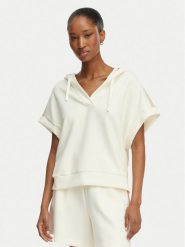 BOSS Bluza Mirage 50561076 Kremowy Relaxed Fit. Białe bluzy damskie Boss, xs, bez wzorów, z syntetyku, bez kaptura. Za 349.99 zł.