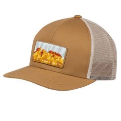 Czapka z daszkiem dla dorosłych Explore Trucker Cap. Brązowe czapki z daszkiem damskie Buff, bez wzorów, z bawełny. Za 139.99 zł.