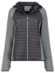 Geographical Norway Kurtka softshellowa "Tsedaka" w kolorze czarno-szarym rozmiar: M. Czarne kurtki sportowe damskie Geographical Norway, m, bez wzorów, bez kaptura. Za 139.95 zł.