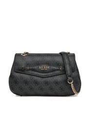 Guess Torebka Katya HWSG96 52210 Czarny. Czarne torebki wieczorowe damskie Guess, z aplikacjami, ze skóry, bez dodatków. Za 349.99 zł.