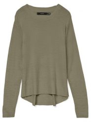 Vero Moda Sweter w kolorze zielonym rozmiar: L. Zielone swetry klasyczne damskie Vero Moda, l, ze splotem, bez kołnierzyka. Za 92.42 zł.
