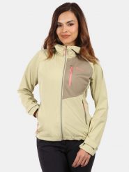 Kilpi Kurtka softshellowa "Beltra" w kolorze beżowym rozmiar: 44. Brązowe kurtki sportowe damskie Kilpi, m, bez wzorów, bez kaptura. Za 282.99 zł.