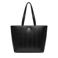 Torebka Nine West. Czarne shopper bag Nine West, bez wzorów, bez dodatków. Za 269.99 zł.