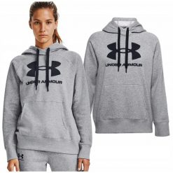 Bluza sportowa dla kobiet Under Armour Rival Fleece. Szare bluzy damskie Under Armour, xl, bez wzorów, bez kaptura. W wyprzedaży za 159.00 zł.