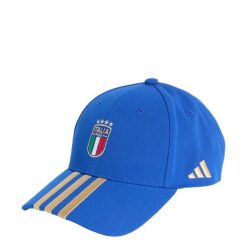 Czapka Italy Football. Brązowe czapki damskie Adidas, bez wzorów, z materiału. Za 99.95 zł.