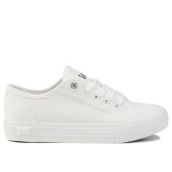 Buty damskie trampki sportowe Lee AVA C WOMEN LOW. Białe trampki damskie Lee, bez wzorów, z jeansu, bez zapięcia. Za 129.00 zł.