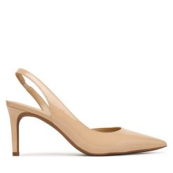 Szpilki MICHAEL Michael Kors. Brązowe szpilki damskie MICHAEL Michael Kors, bez wzorów, bez obcasa, na szpilce, bez zapięcia. Za 629.99 zł.