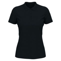 Damska Koszulka Polo Lux. Niebieskie koszulki damskie Stedman, bez wzorów, bez kołnierzyka, bez ramiączek. Za 78.99 zł.