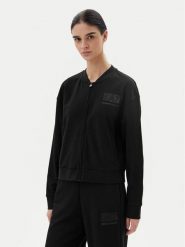 EA7 Emporio Armani Bluza 7W000178 AF12473 UC001 Czarny Regular Fit. Czarne bluzy damskie EA7 Emporio Armani, l, bez wzorów, z bawełny, bez kaptura. Za 359.99 zł.