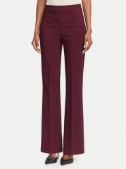 Rinascimento Spodnie materiałowe CFC0130135003 Bordowy Flare Fit. Czerwone spodnie materiałowe damskie Rinascimento, bez wzorów, z materiału. Za 469.99 zł.