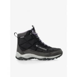 Buty zimowe damskie Columbia Firecamp Boot. Czarne obuwie trekkingowe damskie Columbia, bez zapięcia. Za 347.99 zł.