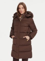 Marciano Guess Płaszcz zimowy 5BGL18 7378A Brązowy Regular Fit. Brązowe płaszcze damskie Marciano Guess, na zimę, z aplikacjami, z syntetyku, bez kaptura. Za 1,399.00 zł.