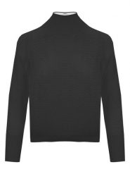 Malo Optimum Sweter w kolorze czarnym rozmiar: M. Czarne swetry klasyczne damskie Malo Optimum, m, z kaszmiru, bez kołnierzyka. Za 480.90 zł.