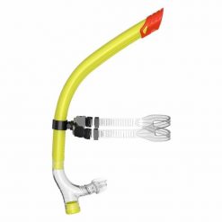 Fajka do pływania FRONTAL. Żółte rurki damskie AGAMA, bez wzorów. Za 95.99 zł.