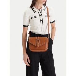 Torebka Beverly Hills Polo Club. Brązowe listonoszki damskie Beverly Hills Polo Club, bez wzorów, bez dodatków. Za 167.99 zł.