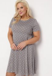 Niebiesko-Beżowa Rozkloszowana Sukienka Mini z Elastycznej Wiskozy Annamarie. Niebieskie sukienki damskie Born2be, bez wzorów, z wiskozy, bez ramiączek. Za 59.99 zł.