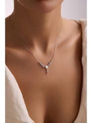 Lodie Silver Srebrny naszyjnik z cyrkoniami - dł. 42 cm rozmiar: onesize. Białe naszyjniki damskie Lodie Silver, z cyrkonią, srebrne. Za 145.26 zł.