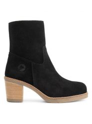 TRAVELIN' Skórzane botki "Indre" w kolorze czarnym rozmiar: 41. Czarne botki damskie Travelin', ze skóry, eleganckie, bez obcasa, bez zapięcia. Za 527.10 zł.