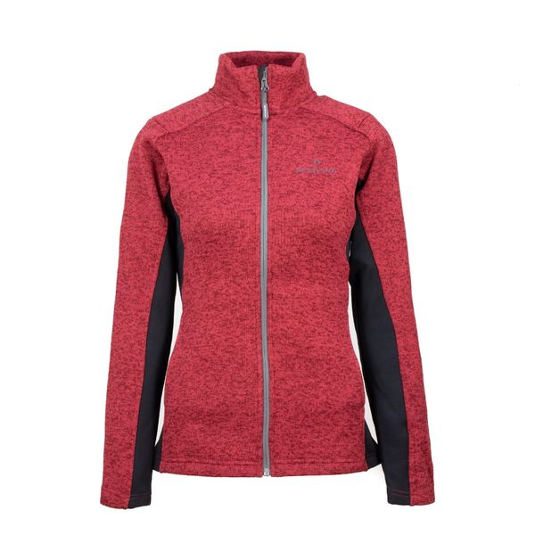 Bluza damska Bergson HAMRA1. Czerwone bluzy damskie Bergson, xl, bez wzorów, z dzianiny, bez kaptura. W wyprzedaży za 227.00 zł.