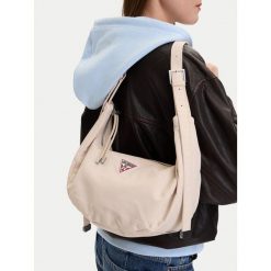 Torebka Guess Jeans. Brązowe torebki klasyczne damskie Guess Jeans, z jeansu, bez dodatków. Za 169.99 zł.