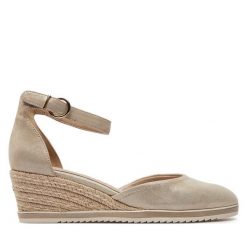 Espadryle Tamaris. Żółte espadryle damskie Tamaris, bez wzorów, bez obcasa. Za 359.99 zł.