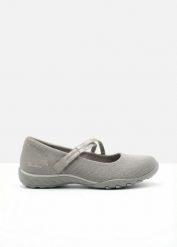Baleriny Skechers na elastycznej podeszwie. Brązowe balerinki damskie bonprix, bez wzorów. Za 189.99 zł.