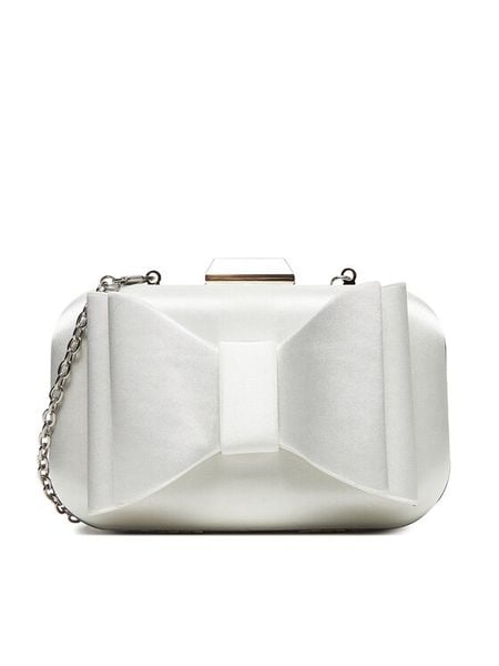 DeeZee Torebka LA482-1704 Biały. Białe torebki wieczorowe damskie DeeZee, bez wzorów, z materiału, bez dodatków. Za 119.99 zł.