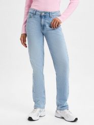 JJXX jeansy o prostym kroju -JXNice SL Straight MW Kobiety Bawełna niebieski, 28-32. Niebieskie jeansy damskie JJXX. Za 229.95 zł.