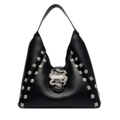 Torebka Just Cavalli. Czarne torebki klasyczne damskie Just Cavalli, bez dodatków. Za 869.99 zł.