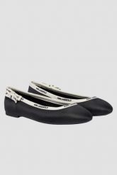 KARL LAGERFELD Czarne damskie baleriny KARO, Rozmiar 40. Czarne balerinki damskie KARL LAGERFELD, bez wzorów. W wyprzedaży za 599.99 zł.