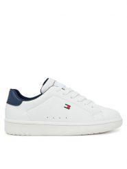 Tommy Hilfiger Sneakersy Low Cut Lace-Up T3X9-34073-1355X S Biały. Białe buty sportowe dziewczęce Tommy Hilfiger, bez wzorów, ze skóry, bez zapięcia. Za 229.99 zł.