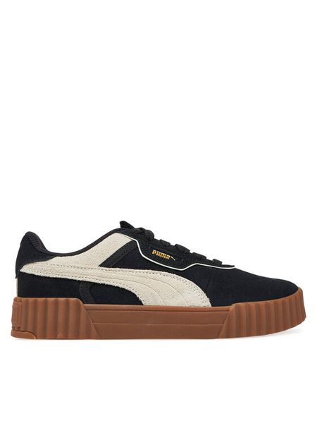 Puma Sneakersy Carina 3.0 Luxe SD 400725 03 Czarny. Czarne obuwie sportowe damskie Puma, ze skóry, bez zapięcia. Za 219.99 zł.