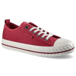 Czerwone Trampki Big Star Damskie Modne Obuwie. Czerwone trampki damskie Big Star, bez wzorów, z materiału, bez zapięcia. Za 89.99 zł.