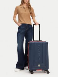 Nautica Walizka średnia WB-NTC-KS-003-07-M Granatowy. Niebieskie walizki Nautica, bez wzorów, z tworzywa sztucznego, średnie. Za 319.99 zł.