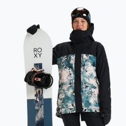 Kurtka snowboardowa damska ROXY Gore-Tex Glade. Czarne kurtki damskie Roxy, na zimę, l, bez wzorów, z gore-texu, bez kaptura. Za 1,683.70 zł.