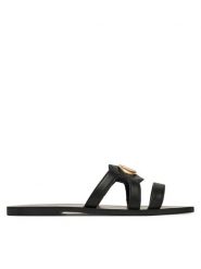 Liu Jo Klapki Saba 11 SA5083 P0102 Czarny. Czarne klapki damskie Liu Jo, bez wzorów, ze skóry, bez obcasa, bez zapięcia. Za 279.99 zł.