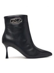 KARL LAGERFELD Botki Sienna KL32745 Czarny. Czarne botki damskie KARL LAGERFELD, ze skóry, bez obcasa, na szpilce, bez zapięcia. Za 1,009.00 zł.