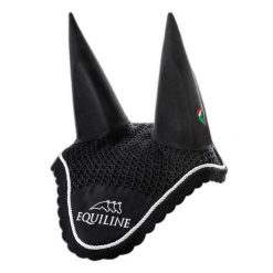 Czapka dla konia z haftem Equiline. Czarne czapki damskie EQODE BY EQUILINE, bez wzorów. Za 394.00 zł.