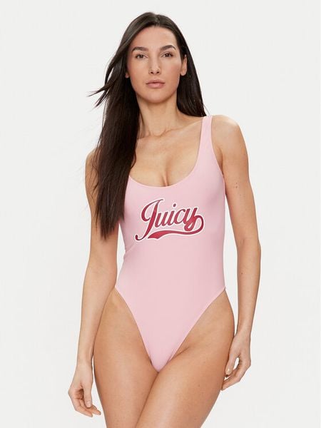 Juicy Couture Strój kąpielowy Retro Devina JCITS223204 Różowy. Czerwone stroje jednoczęściowe Juicy Couture, bez wzorów, z syntetyku. Za 229.99 zł.