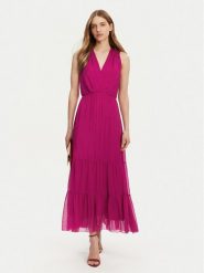 Haveone Sukienka letnia AFF-N005 Różowy Loose Fit. Czerwone sukienki damskie Haveone, bez wzorów, z wiskozy, bez ramiączek. Za 459.99 zł.