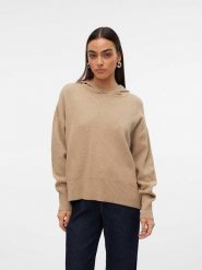 Vero Moda Sweter w kolorze karmelowym rozmiar: M. Brązowe swetry klasyczne damskie Vero Moda, m, bez kołnierzyka. Za 127.45 zł.